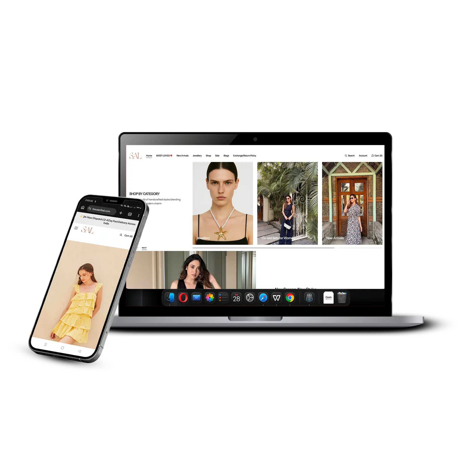 Fashion Shopify store project preview